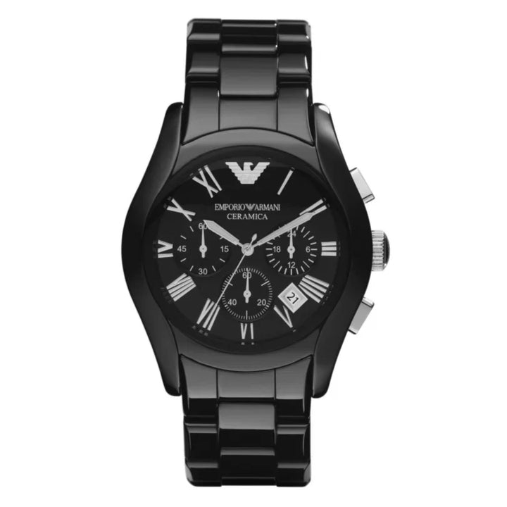 Armani Ceramica Black Silver Metal Watch by Armani - Watch Corner