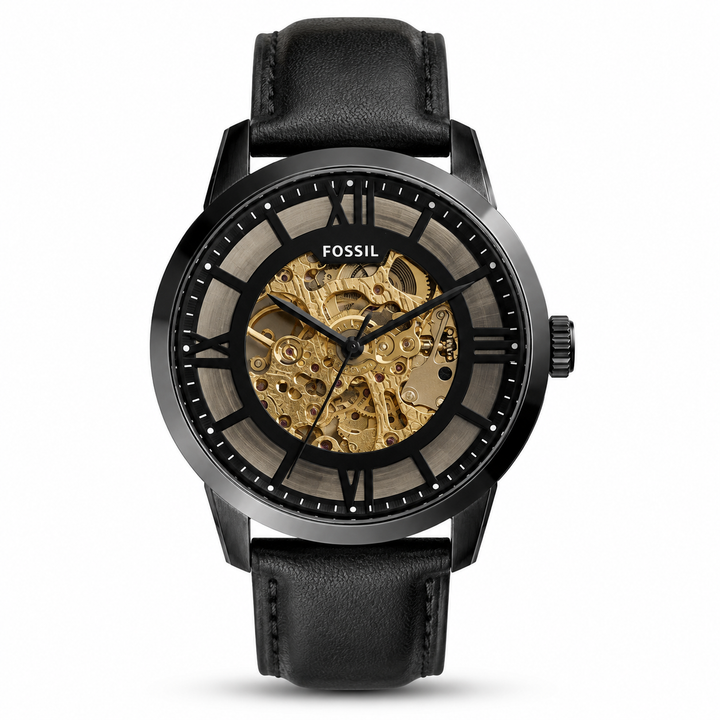 Fossil Brown Leather Automatic Watch by Fossil - Watch Corner
