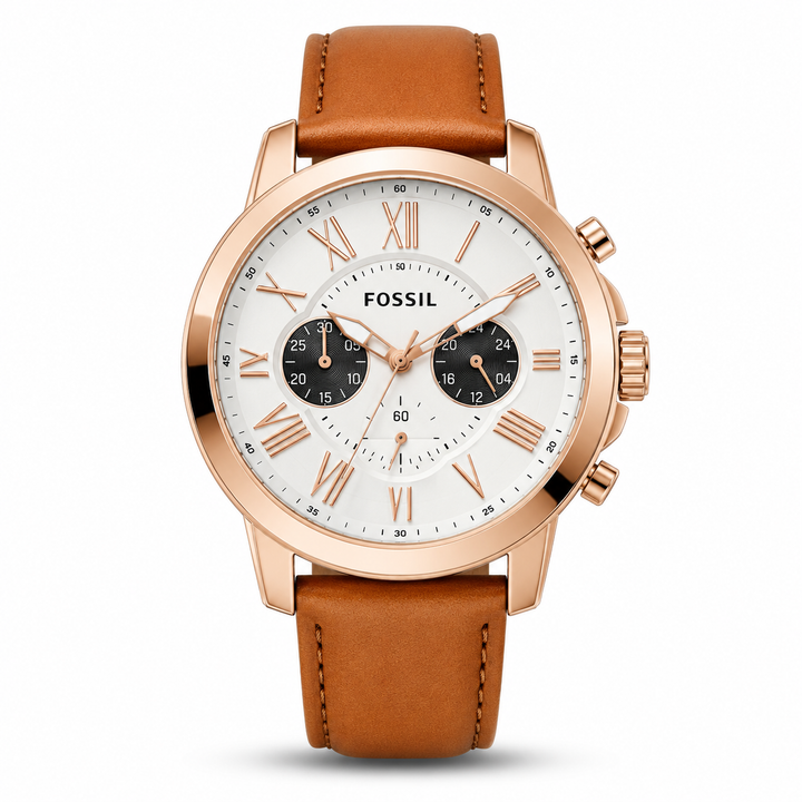 Fossil Grant Leather Belt Black Copper Watch Copy by Fossil - Watch Corner