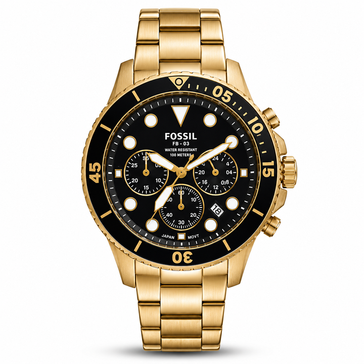 Fossil Fb 03 Gold Metal Watch by Fossil - Watch Corner