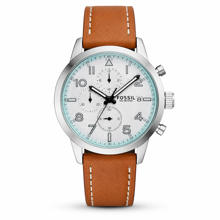 FOSSIL 100 METERS PREMIUM LETHER WRIST WATCH by Fossil - Watch Corner