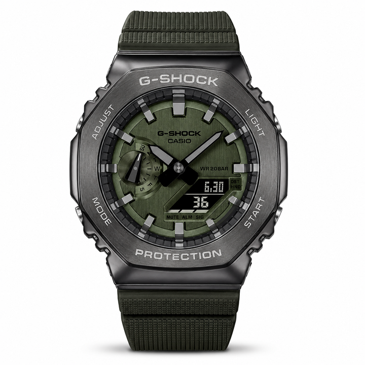 G-shock Gm 2100 Stainless Steel Green Strap Watch by G-Shock - Watch Corner