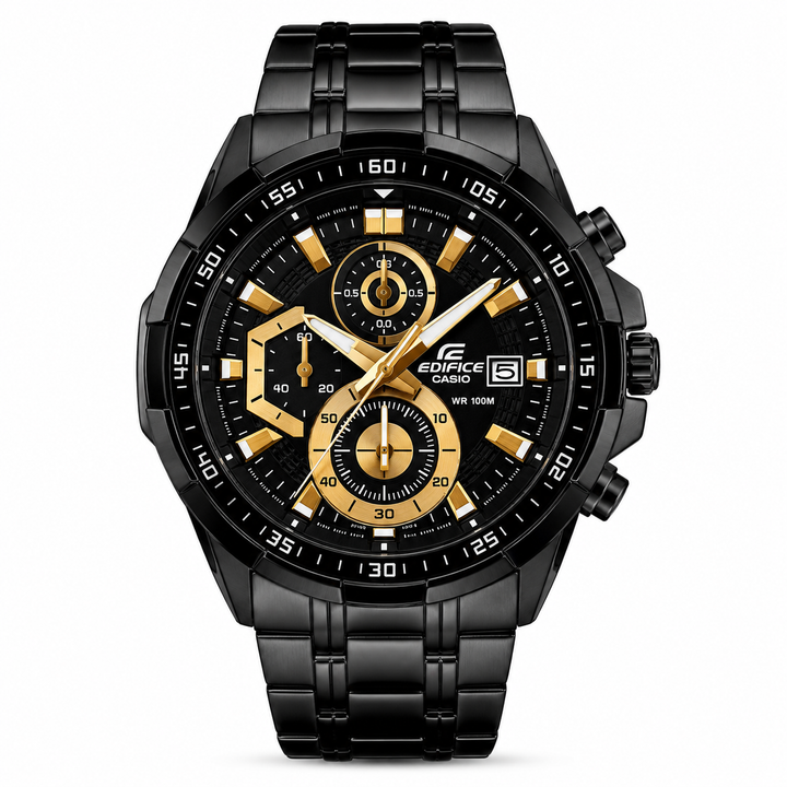 Edifice Full Black Metal Watch by Edifice - Watch Corner