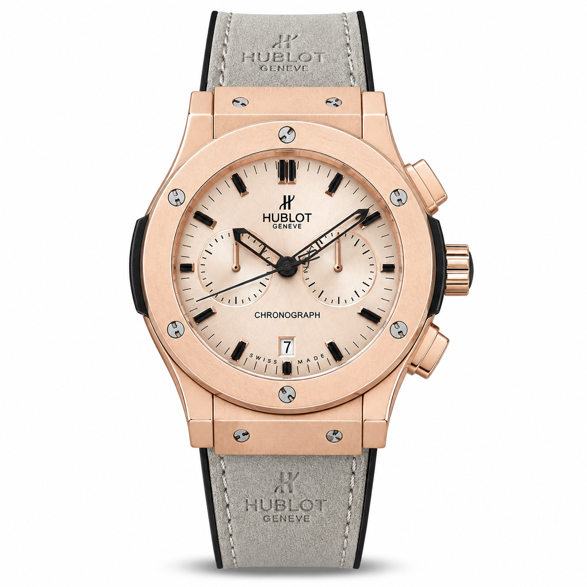 Hublot Grey Leather Belt Watch B by Hublot - Watch Corner