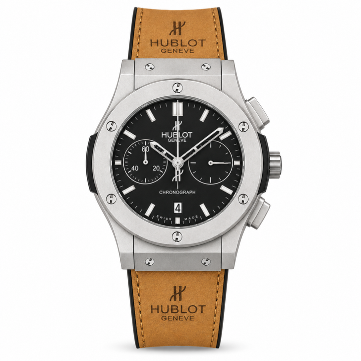 Hublot Brown Leather Belt Watch B by Hublot - Watch Corner