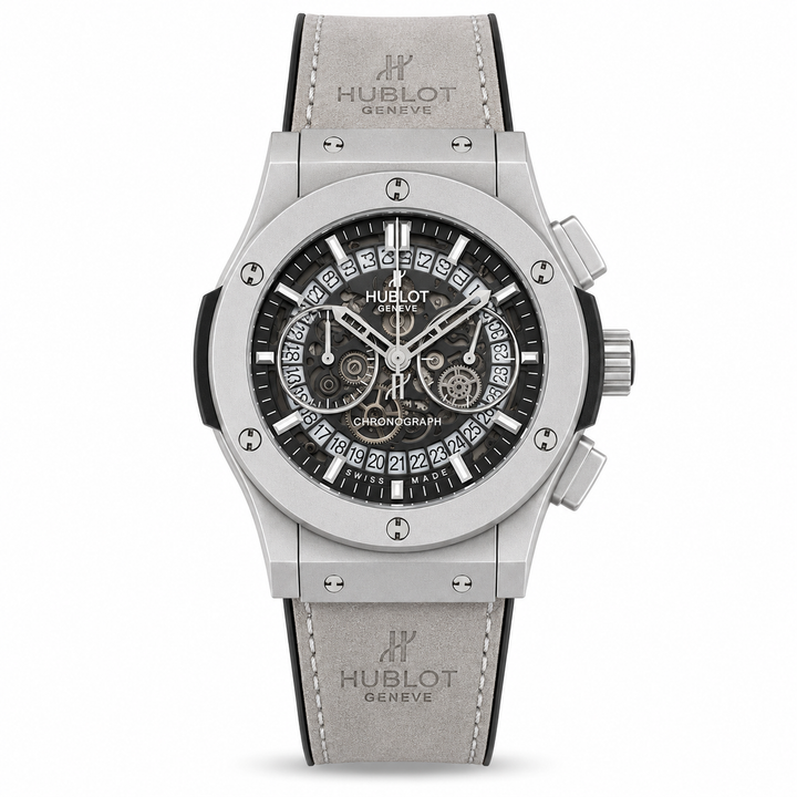 Hublot Grey Leather Belt Watch D by Hublot - Watch Corner