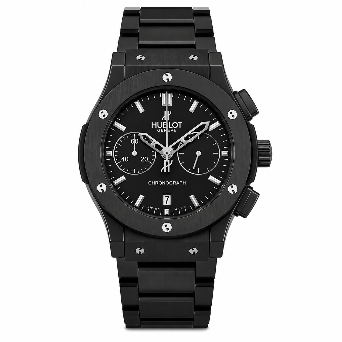 Hublot Jet Black Metal Watch by Hublot - Watch Corner