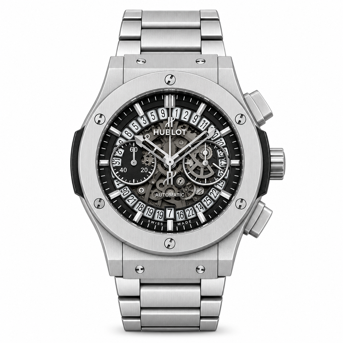 Hublot Silver Grey Automatic Metal Watch by Hublot - Watch Corner
