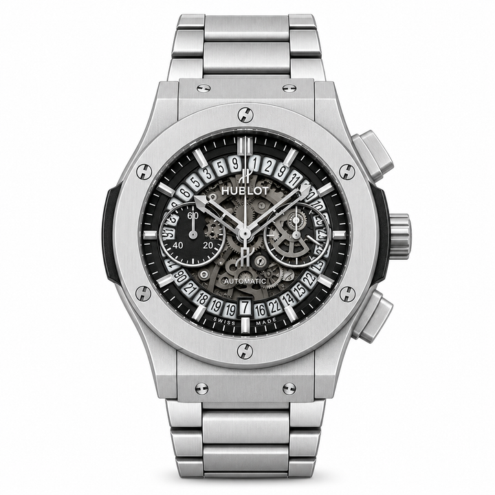 Hublot Silver Grey Automatic Metal Watch by Hublot - Watch Corner