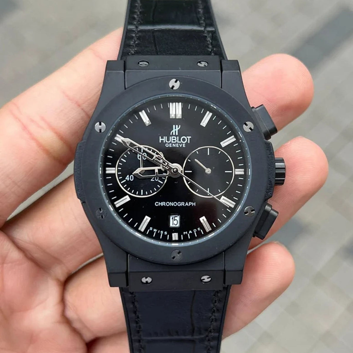 Hublot Big Bang Leather Strap Watch - View 2
