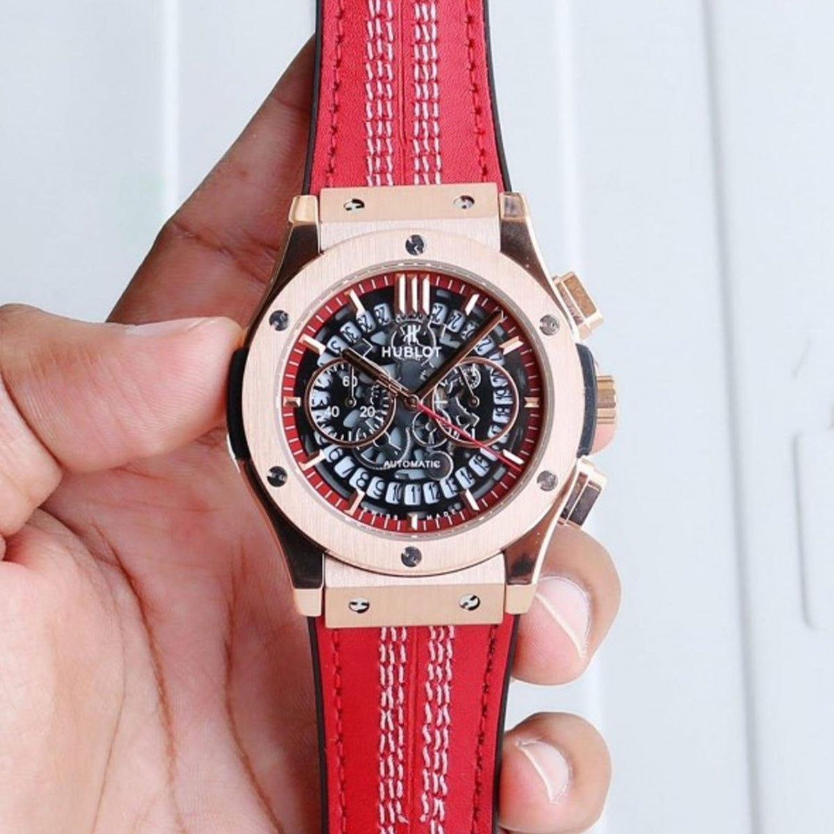 Hublot Big Bang Calendar Red Belt - View 4