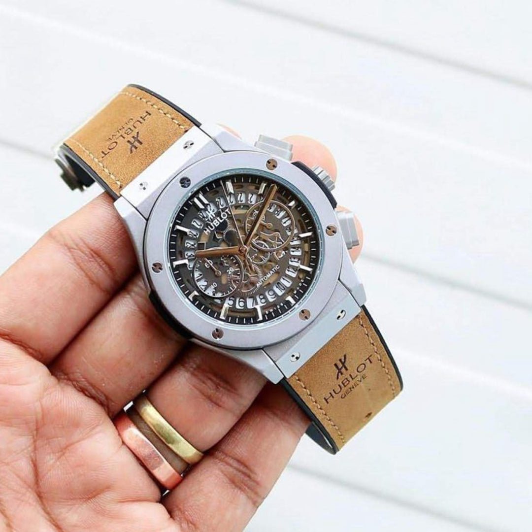 Hublot Brown Leather Belt Watch - View 2