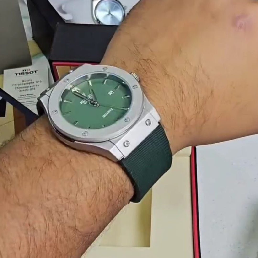 Hublot Green Leather Belt Watch - View 2