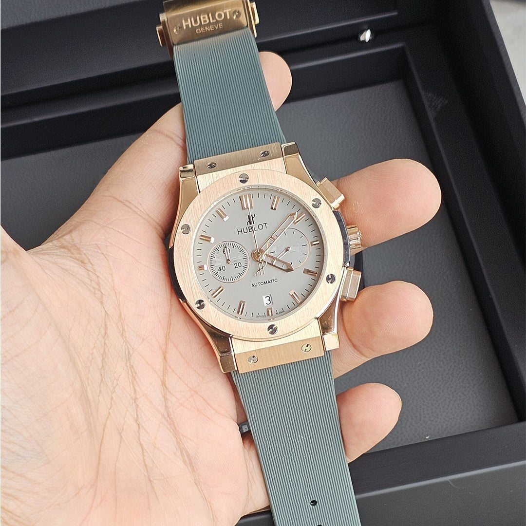 Hublot Mint Green Copper Dial Leather Belt Watch - View 2