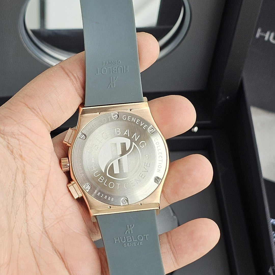 Hublot Mint Green Copper Dial Leather Belt Watch - View 3