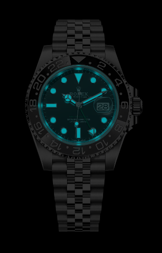 GMT-Master II black dial date Jubilee bracelet - View 4