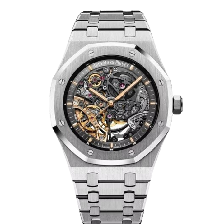 Audemars Piguet Royal Oak Double Balance Wheel Open worked Stainless steel Skeleton Dial Automatic Mens Watch by Audemars Piguet - Watch Corner
