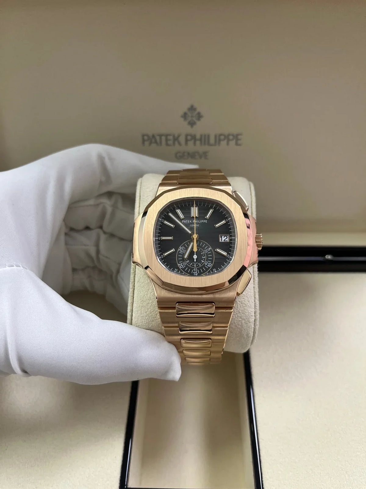 Patek Philippe Nautilus Rose Gold/ Black Gradient Dial - View 10