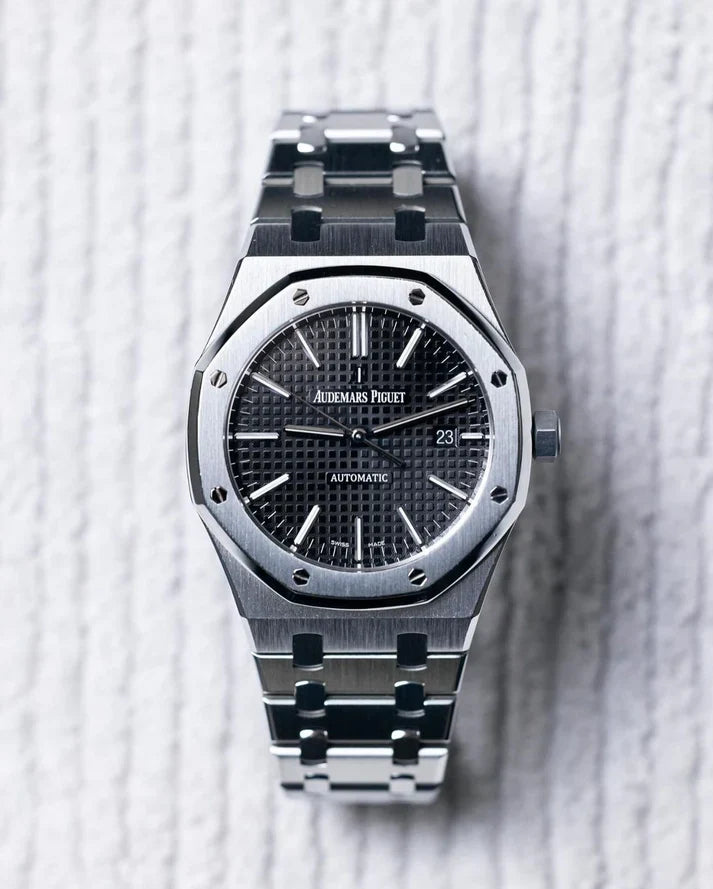 Audemars Piguet AP Royal Oak Silver Black Metal - View 2