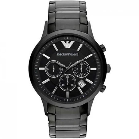 Armani Ar2453 Black Metal by Armani - Watch Corner